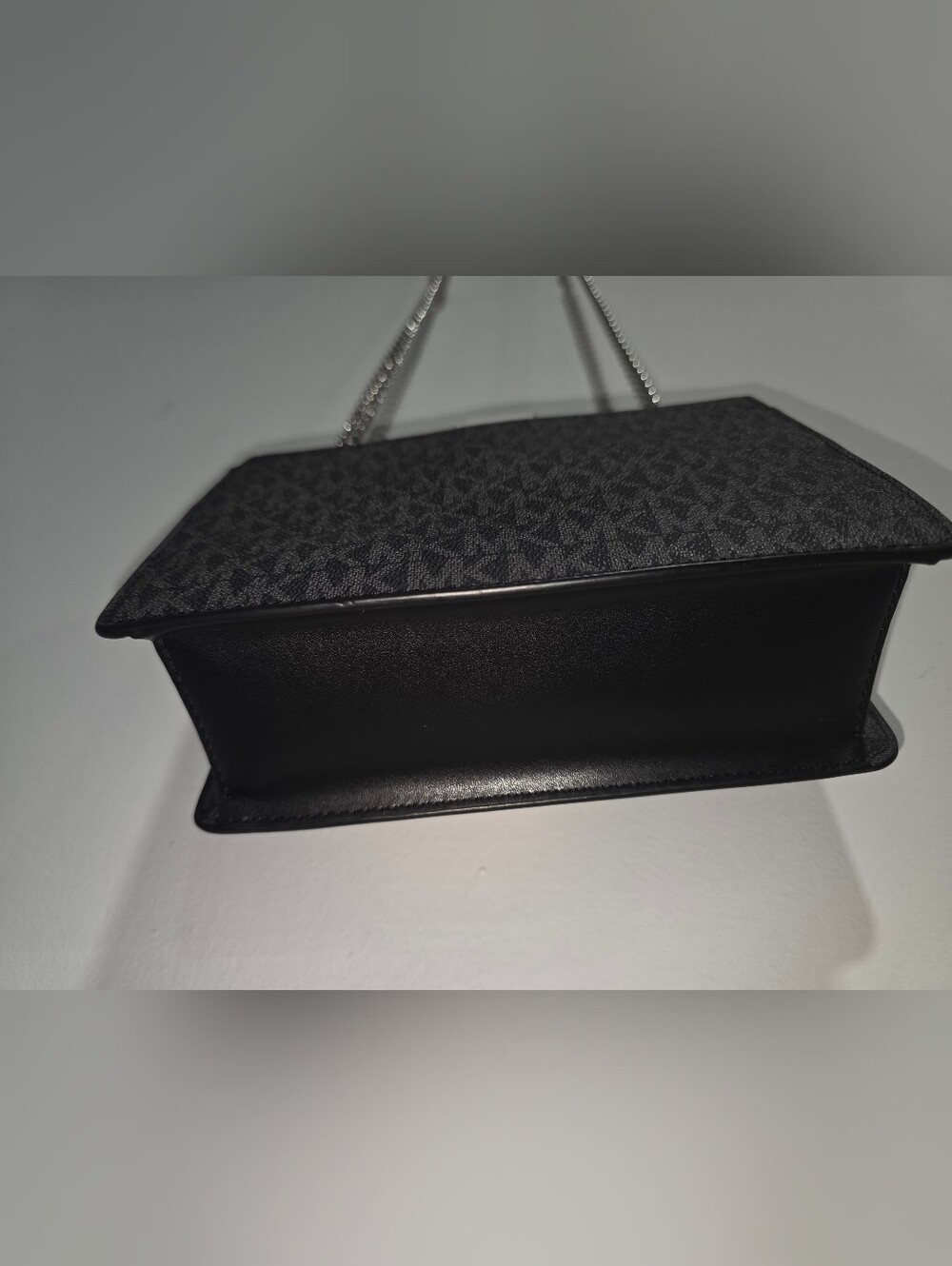 Michael Kors Black and White Greenwich Crossbody Bag - Picture 9 of 9